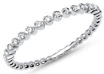 18 karaat witgouden eternity ring 15 Diamanten