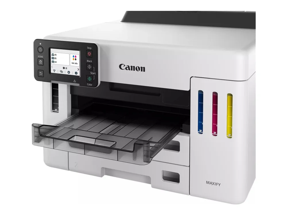 Canon MAXIFY GX5550 - Printer - farve - Duplex - blækprinter - ITS - A4/Legal - 600 x 1200 dpi - op til 24 ipm (mono) / op til 15.5 ipm (farve) - kapacitet: 600 ark - LAN, Wi-Fi(n), USB 2.0