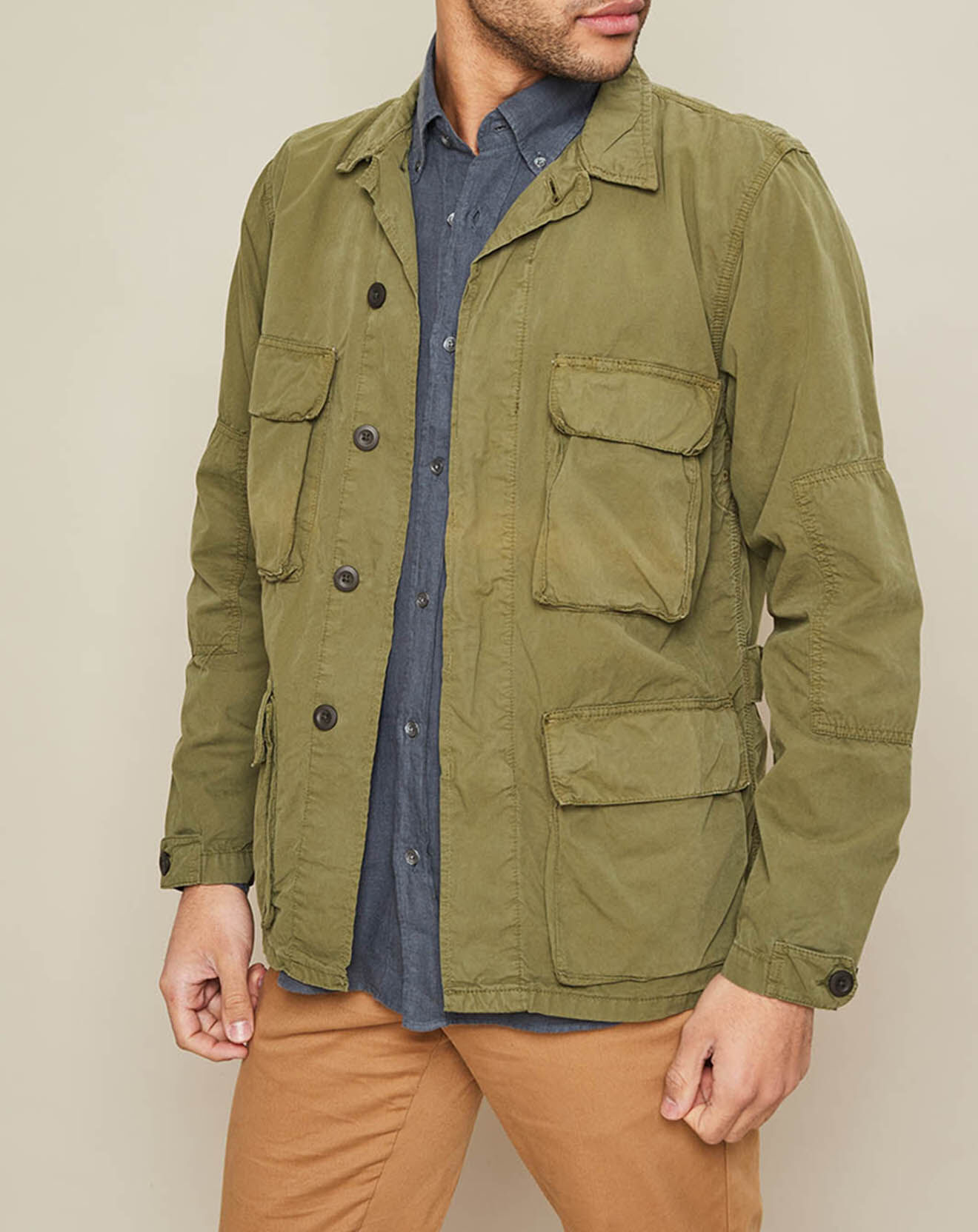 Hartford Veste Jordon saharienne kaki