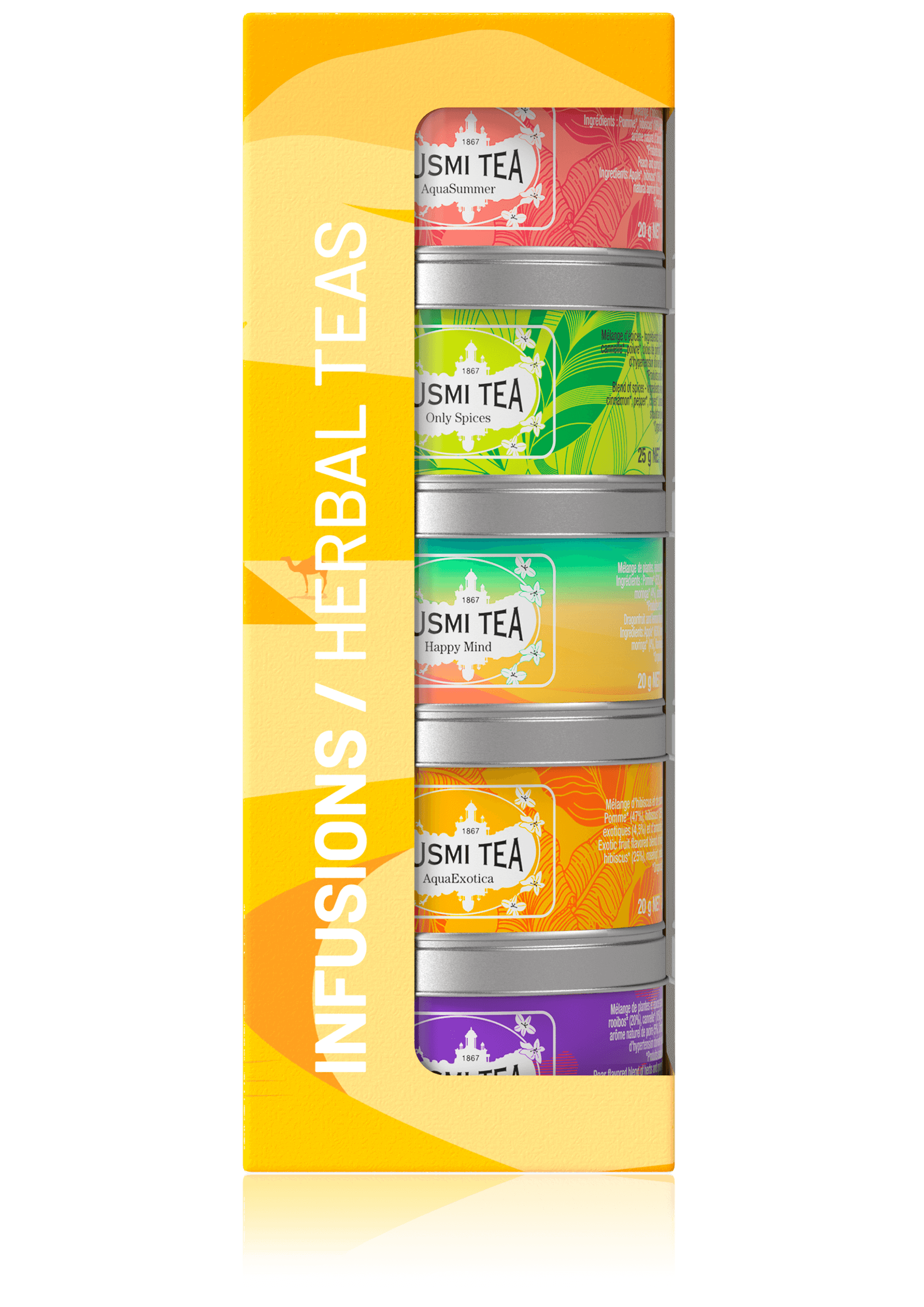 Coffret Les Infusions bio-Mélange d’infusions bio hibiscus, rooibos