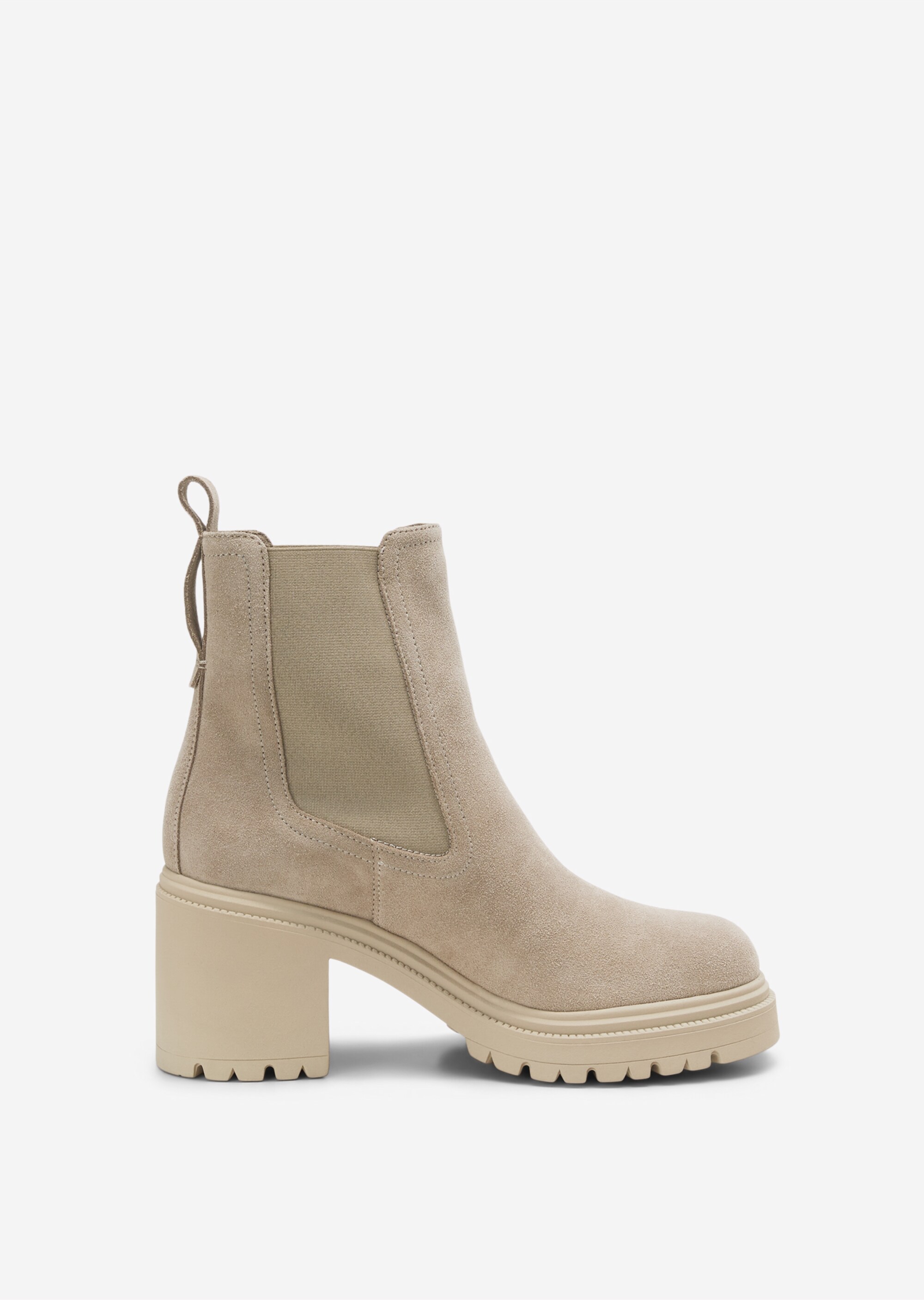 Chelsea-Boot aus Velours-Rindleder