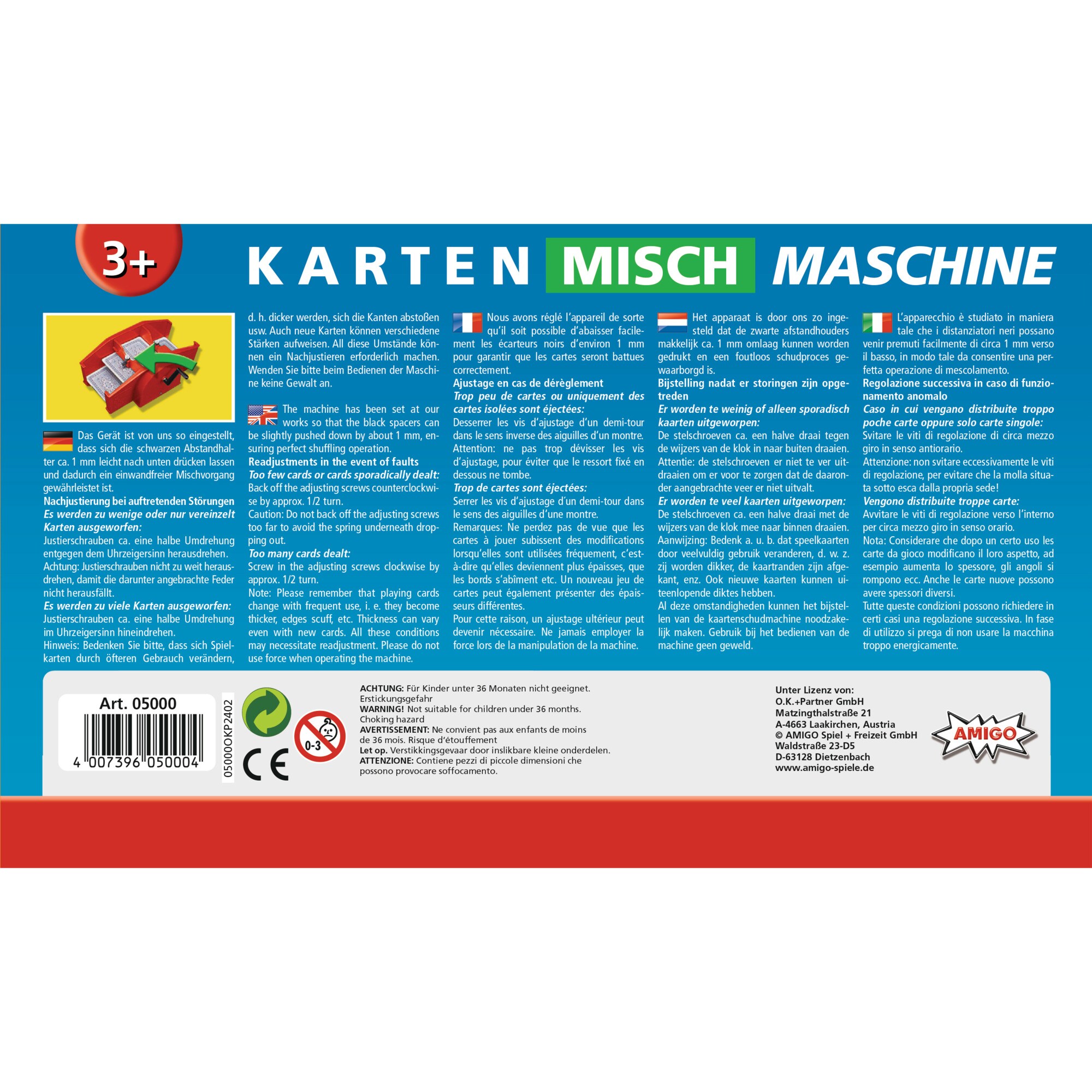 Amigo Mischmaschine Kartenmischmaschine (rot)