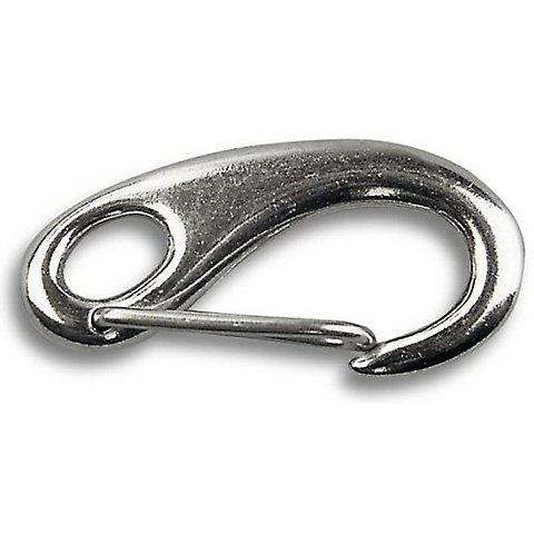 Mousqueton de sécurité inox 75 mm
