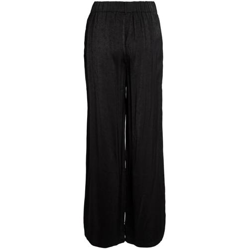 Vila - VIMIEL HW WIDE PANTS Negro