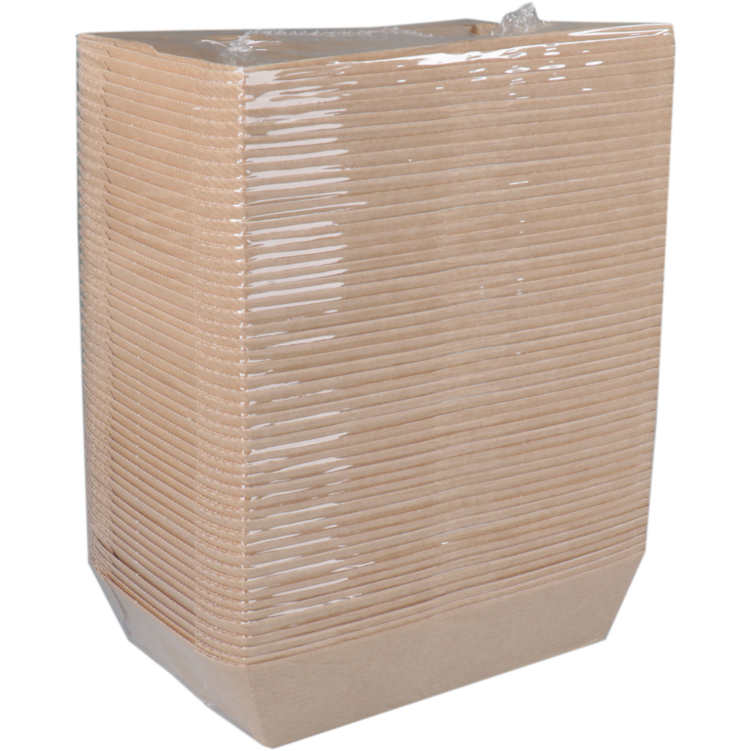 Depa Bak, Ersatzpapier, A50, Golfpapieren snacklijn, snackbak, 156x104x40mm, bruin
