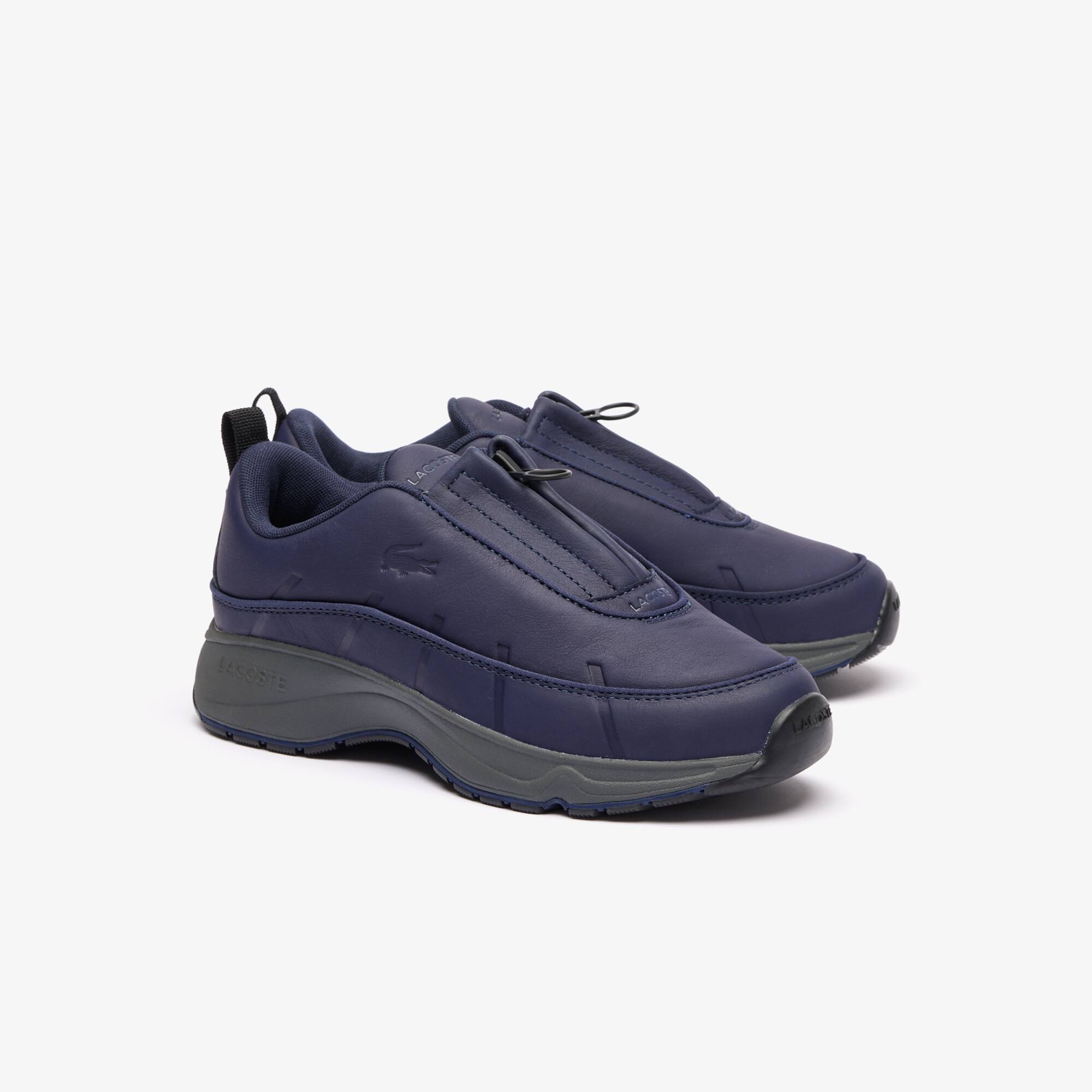 Sneakers Audyssor Zip OG femme en cuir Sneakers - Bleu - Lacoste - Femme
