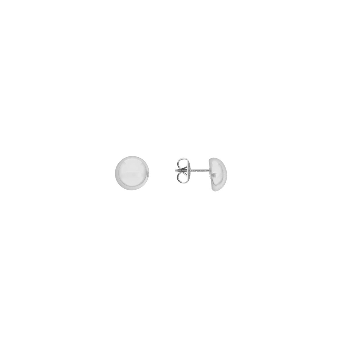 Boucles D'oreilles Puce En Argent Boule
