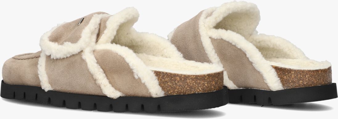 taupe nubikk instappers teddy fur