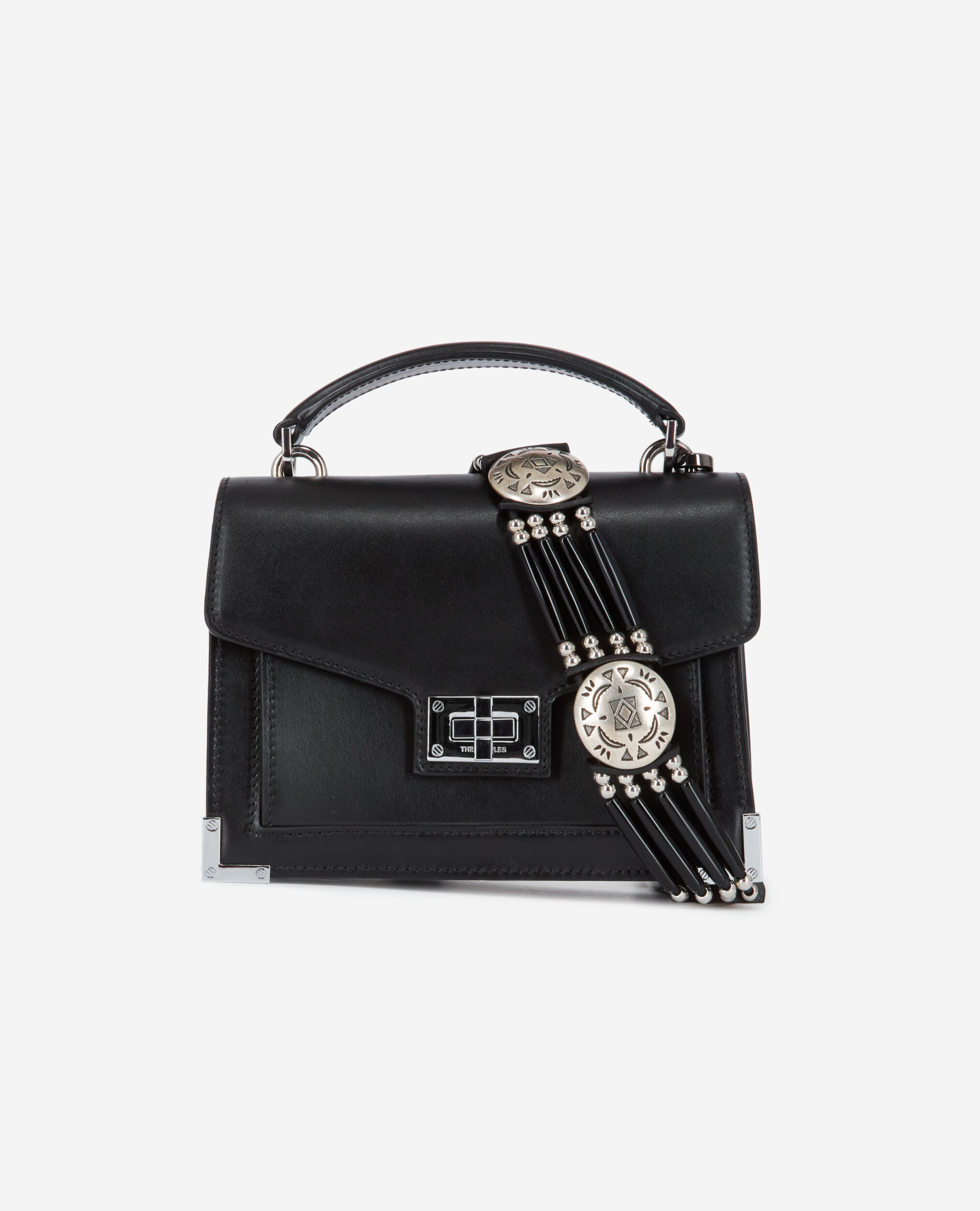 Sac Emily small en cuir noir