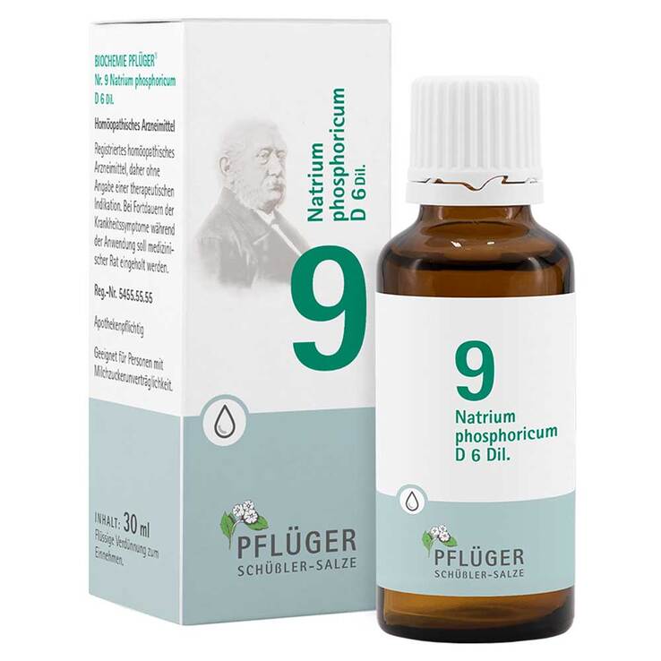 Biochemie Pflüger 9 Natrium phosphoricum D 6 Tropfen, 30 ml