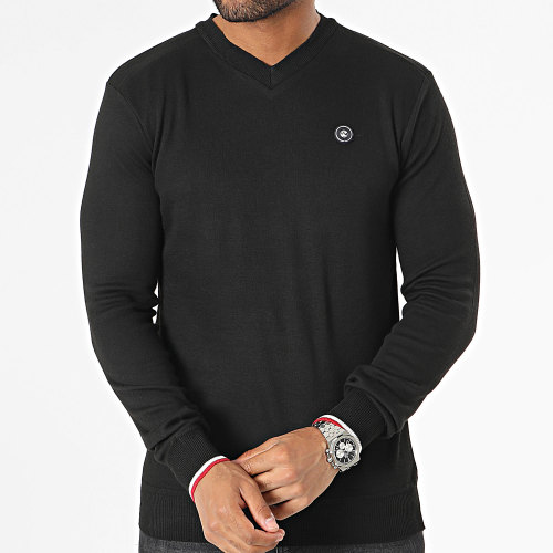 Pull Col V Noir