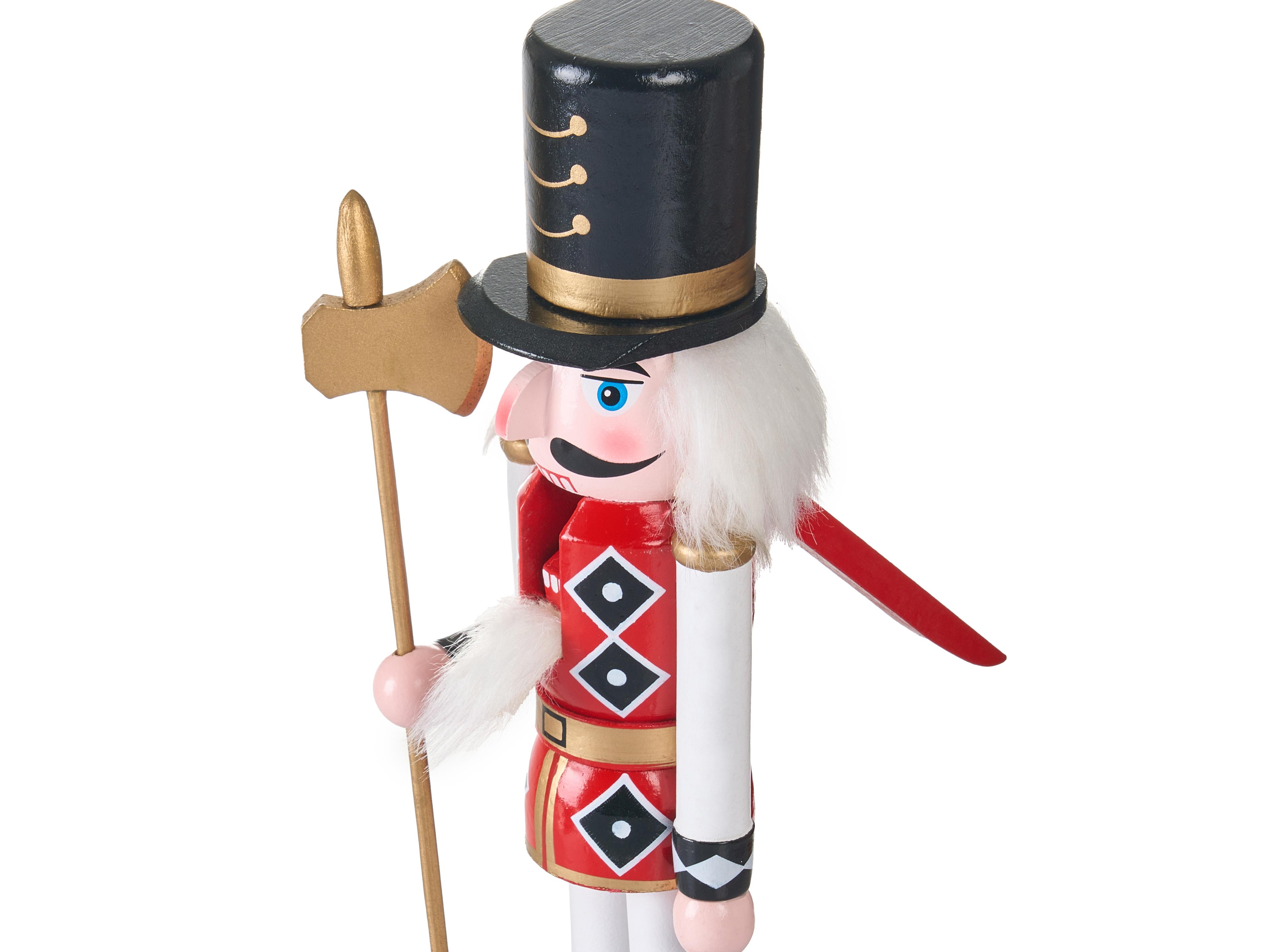 Set van 3 figuren RICKLEAN Notenkraker 30 cm Rood/wit