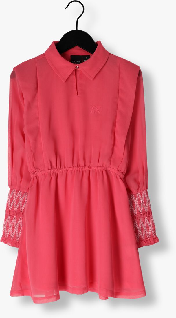 NIK & NIK roze nik & nik mini jurk laury dress