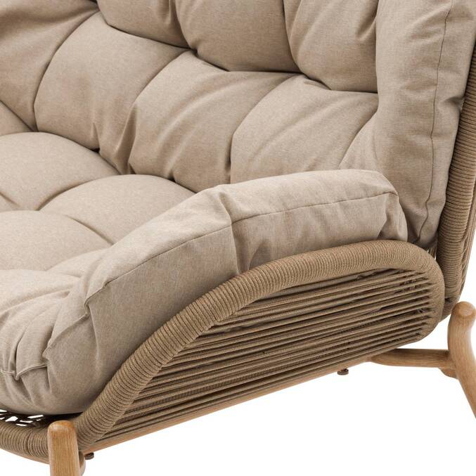 Canapé de jardin MELOANE Beige