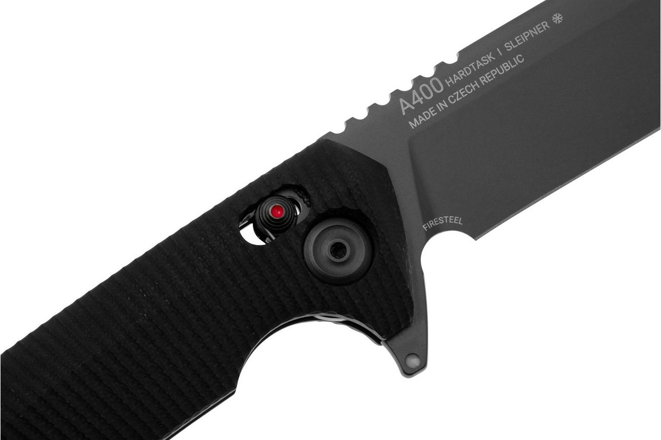 ANV A400 A400-001 DLC Sleipner, Black G10, zakmes