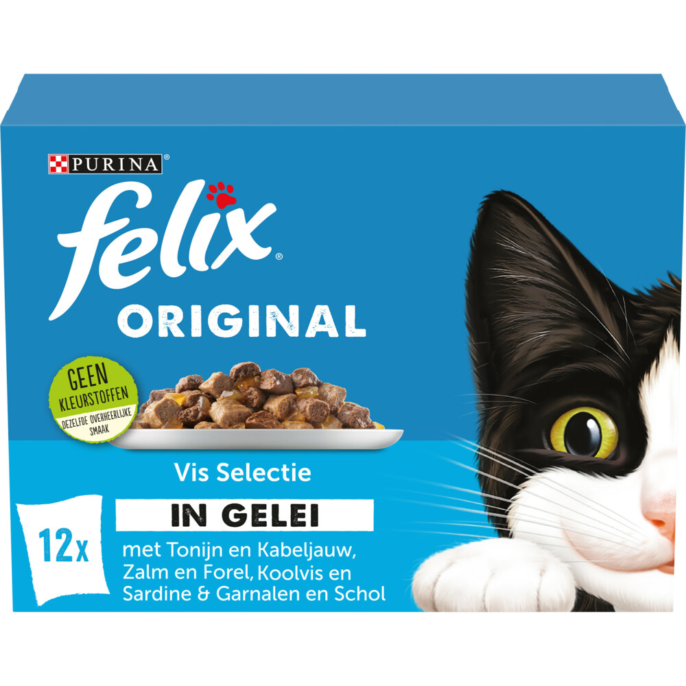 Felix Original Vis Selectie in Gelei12 x 85 gr