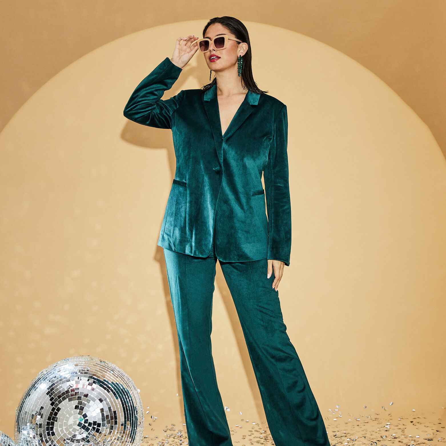 Veste cintrée velours femme