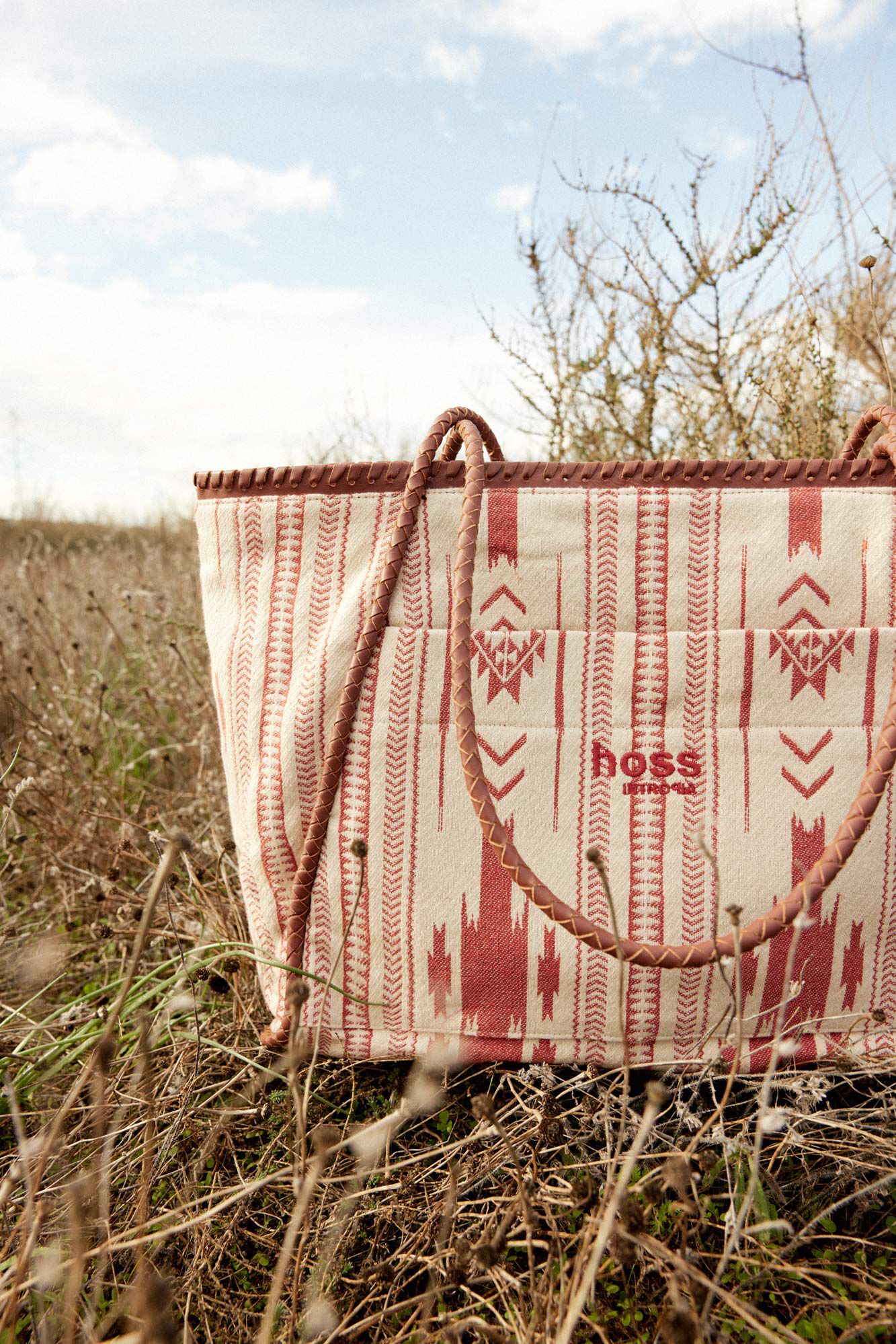 Bolsa tote Alejandra Jacquard - Rosa