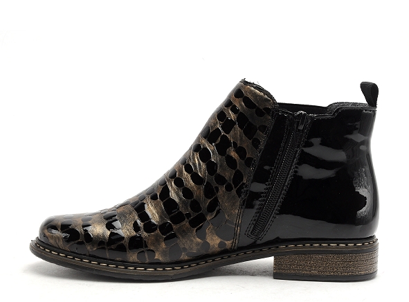 Rieker boots bottine plates femme z4965 noir