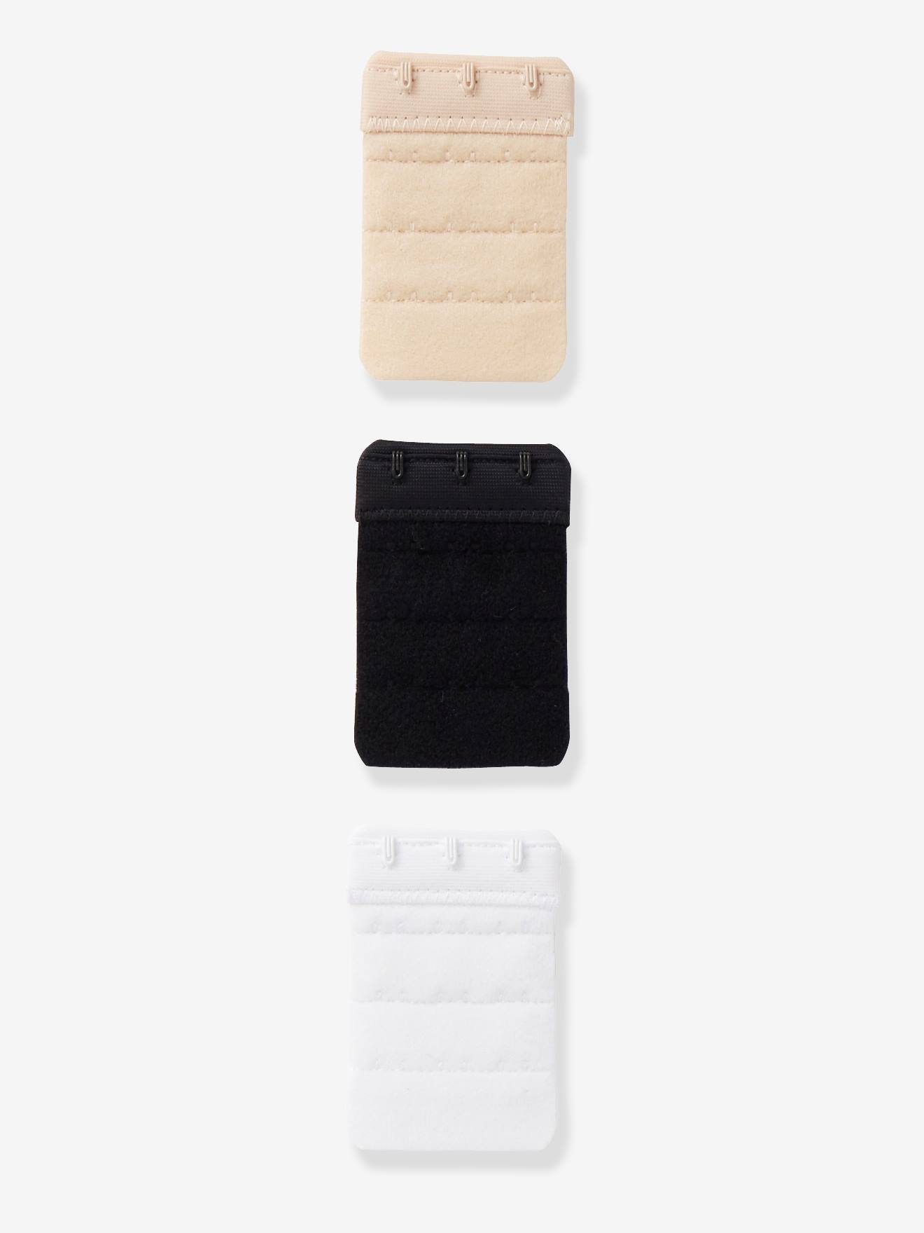 3 extensões de sutiã Vertbaudet bege médio bicolor/multicoloridas