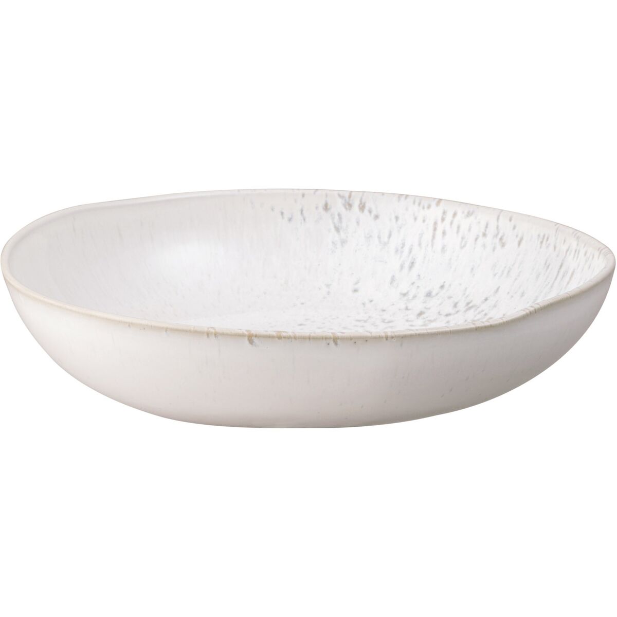 Kiln skål, 29 cm, hvit og grå