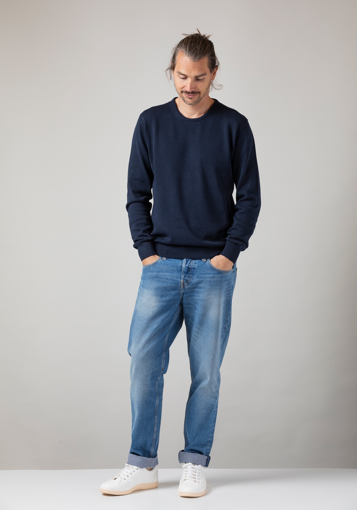 WE ARE ZRCL Herren-Strickpullover Josef Swiss Edition Blue