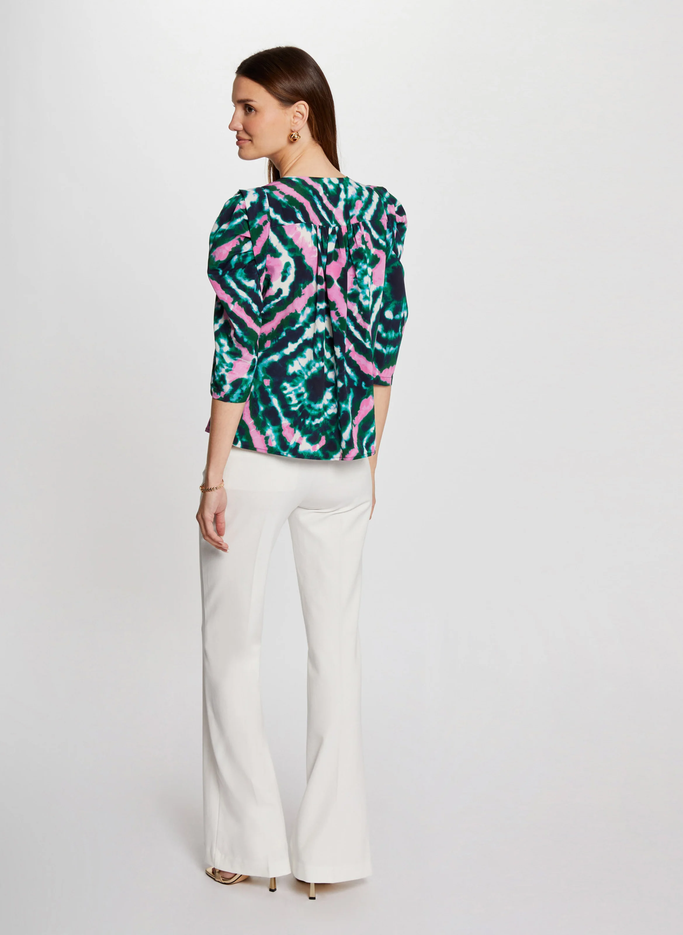 CASA.F - Chemise manches 3/4 imprimée| Multicolore