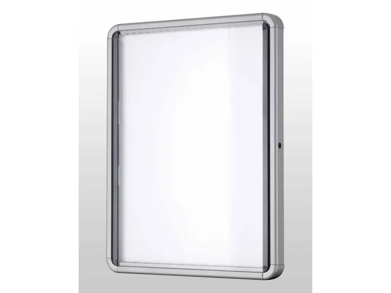 Nobo Premium Plus magnetisk låsbart opslagsskab med hængslet låge 6xA4 Hvid