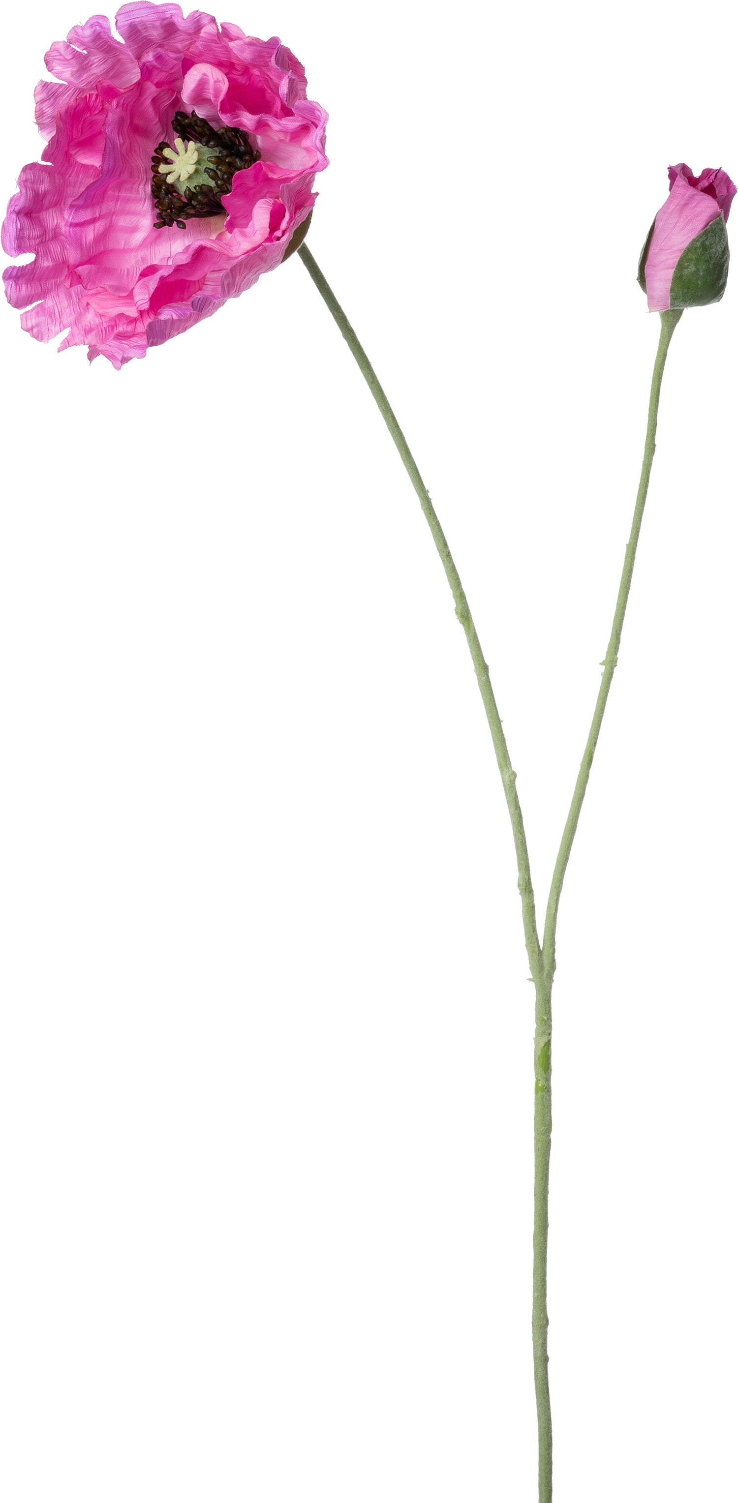 Intratuin kunstbloem Klaproos paars 70 cm