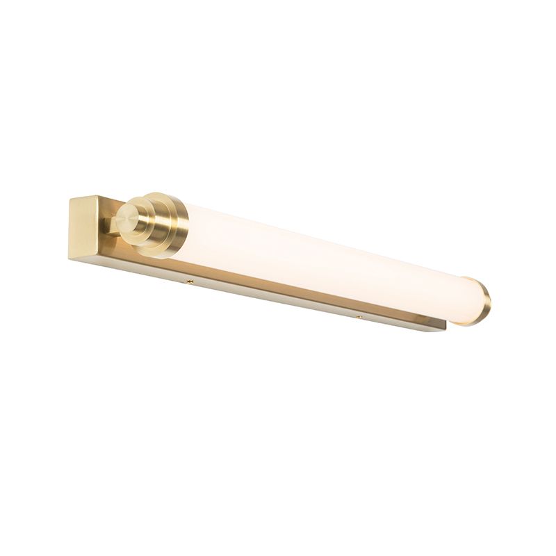 Wandlamp wit met goud incl. LED 3-staps dimbaar IP44 - Yordi