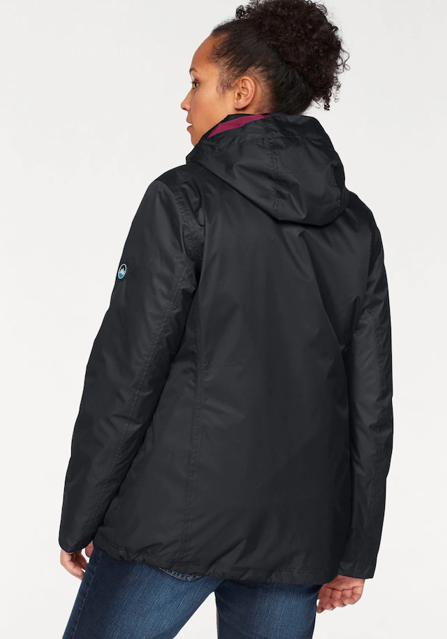 Polarino 3-in-1-Funktionsjacke 2 Stk. tlg. mit Kapuze Aussenjacke: 3.000mm Wassersäule, wind- & wasserdicht, atmungsaktiv