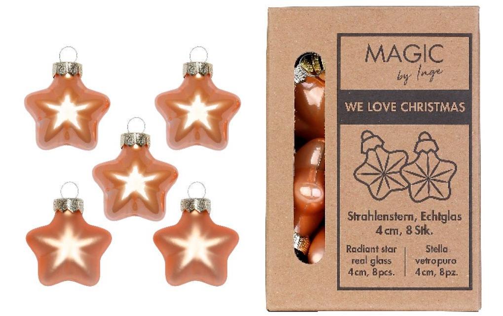 Sterne Sweet Melon , 1 Stück, AprikoseChristbaumschmuck-Set