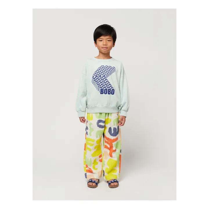 Bobo Choses Sweat Coton Bio Shadow | Bleu