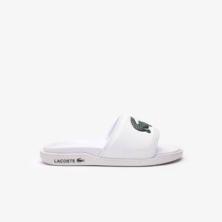 Claquettes Croco Dualiste homme en synthétique avec logo Claquettes & Sandales - Blanc - Lacoste - Femme