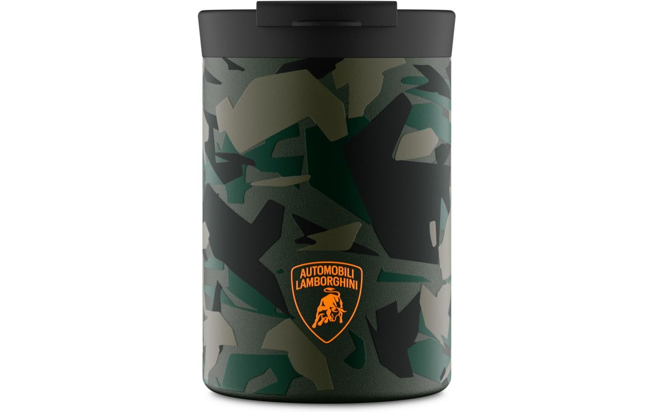 Thermobecher Clima Lamborghini, 350 ml, Sterrato GreenIsolierbecher mit doppelwandiger Edelstahlisolation