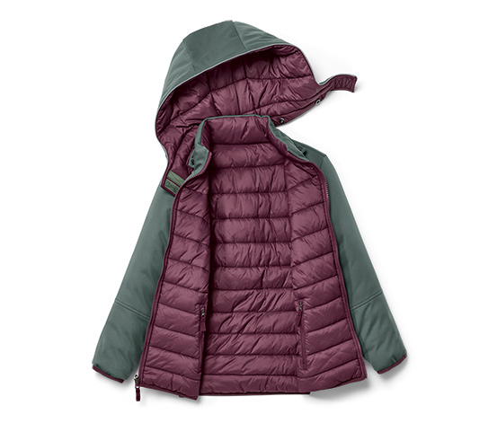 2-in-1-Kinder-Softshell-und-Steppjacke