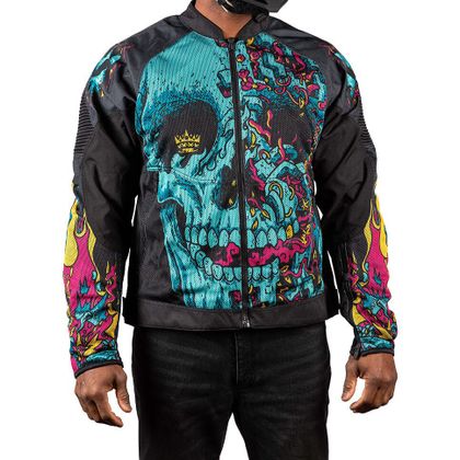 Blouson Icon OVERLORD3 MESH MUNCHIES - Bleu / Noir