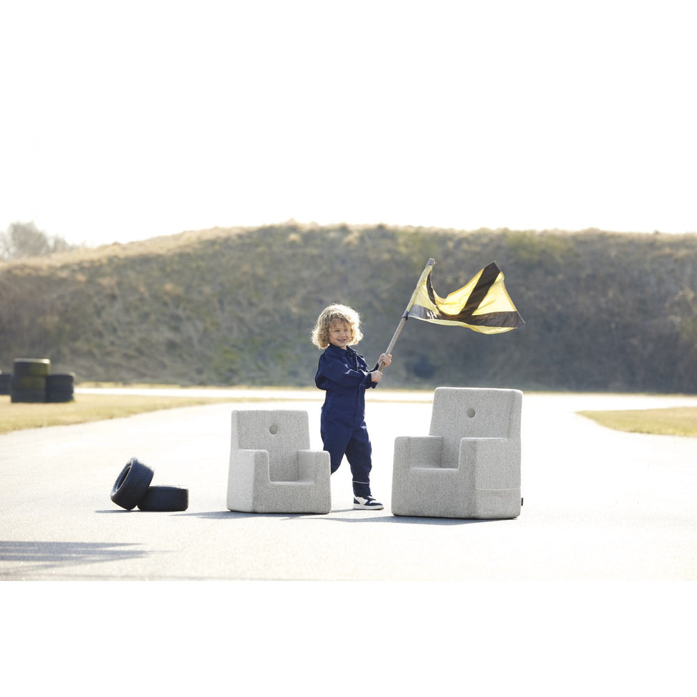 Køb by KlipKlap Børnestol XL Sand Bouclé With Sand KK Kids Stol XL