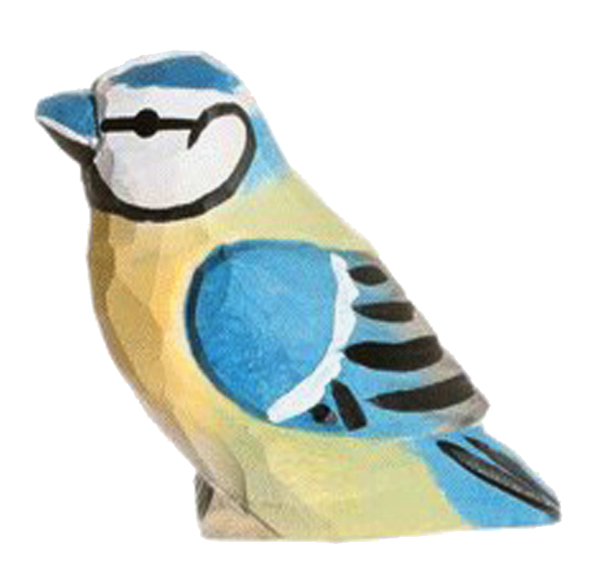 Figurine mésange bleue