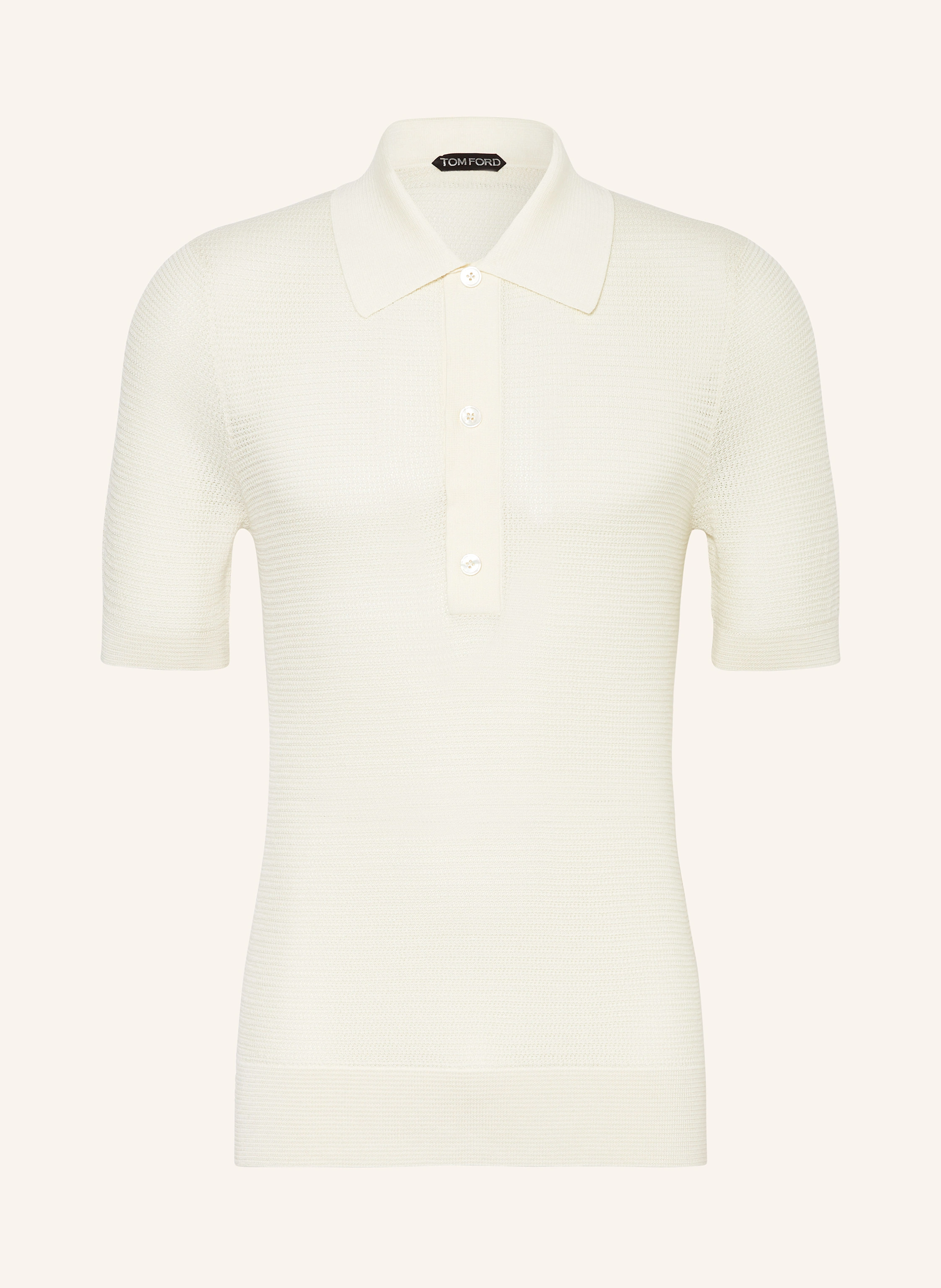 TOM FORD Strick-Poloshirt mit Seide