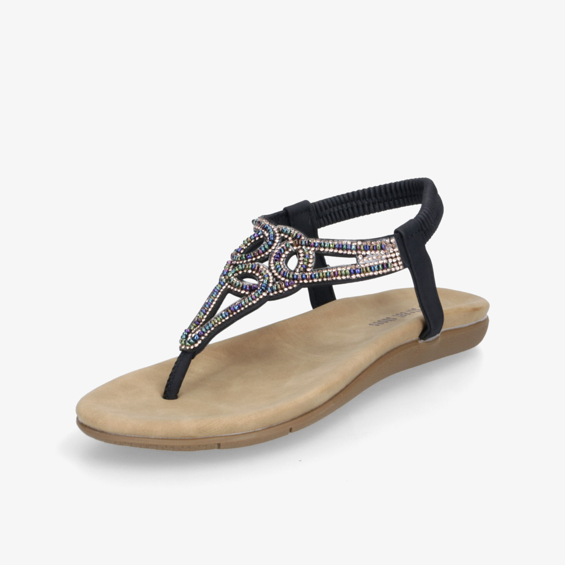 street shoes Damen Zehentrenner schwarz
