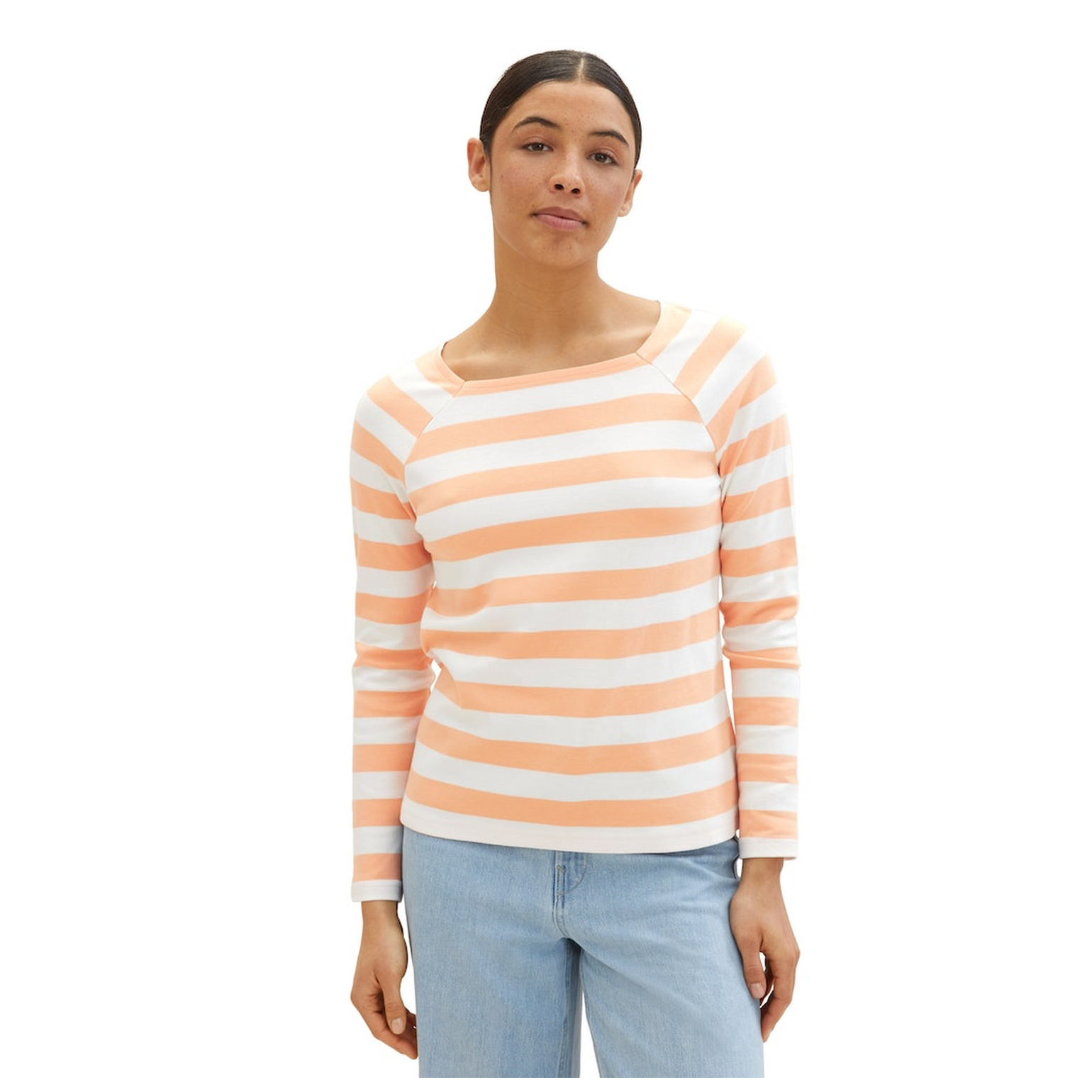 Tom Tailor T-shirt stripe carré neck