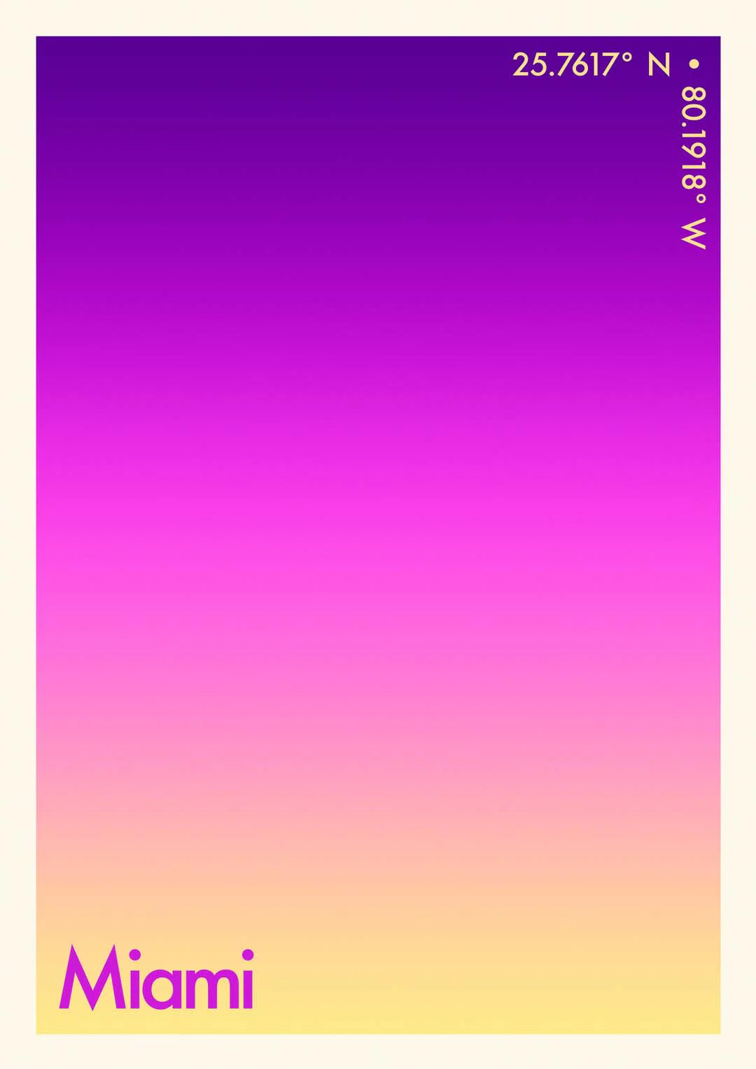 Miami Sonnenuntergang Stadt