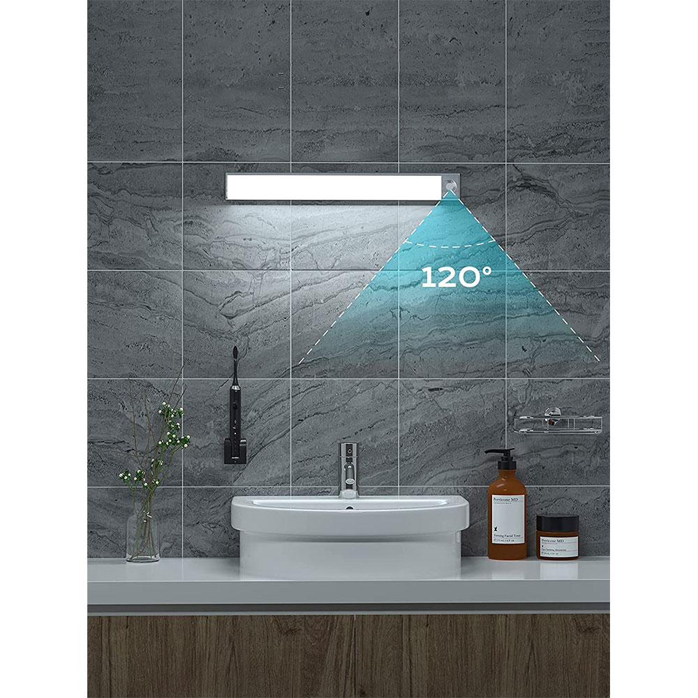 (40cm) LED Lichtleiste USB Leuchte Schrank Beleuchtung mit Bewegungsmelder - Warmweiss