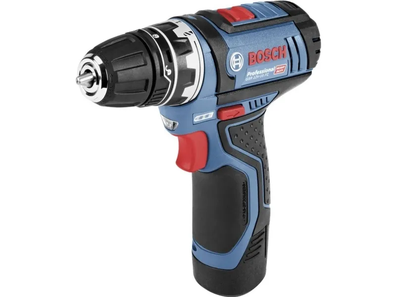 Bosch AKKUSKRUETRÆKKER GSR12V-15 - i L-BOXX med 2 x 2,0 Ah Li-ion-batterier, borepatronforsats GFA 12-B (1 600 A00 F5H)