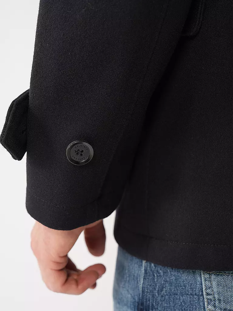 BELSTAFF Wolllmantel MILFORD PEA blau