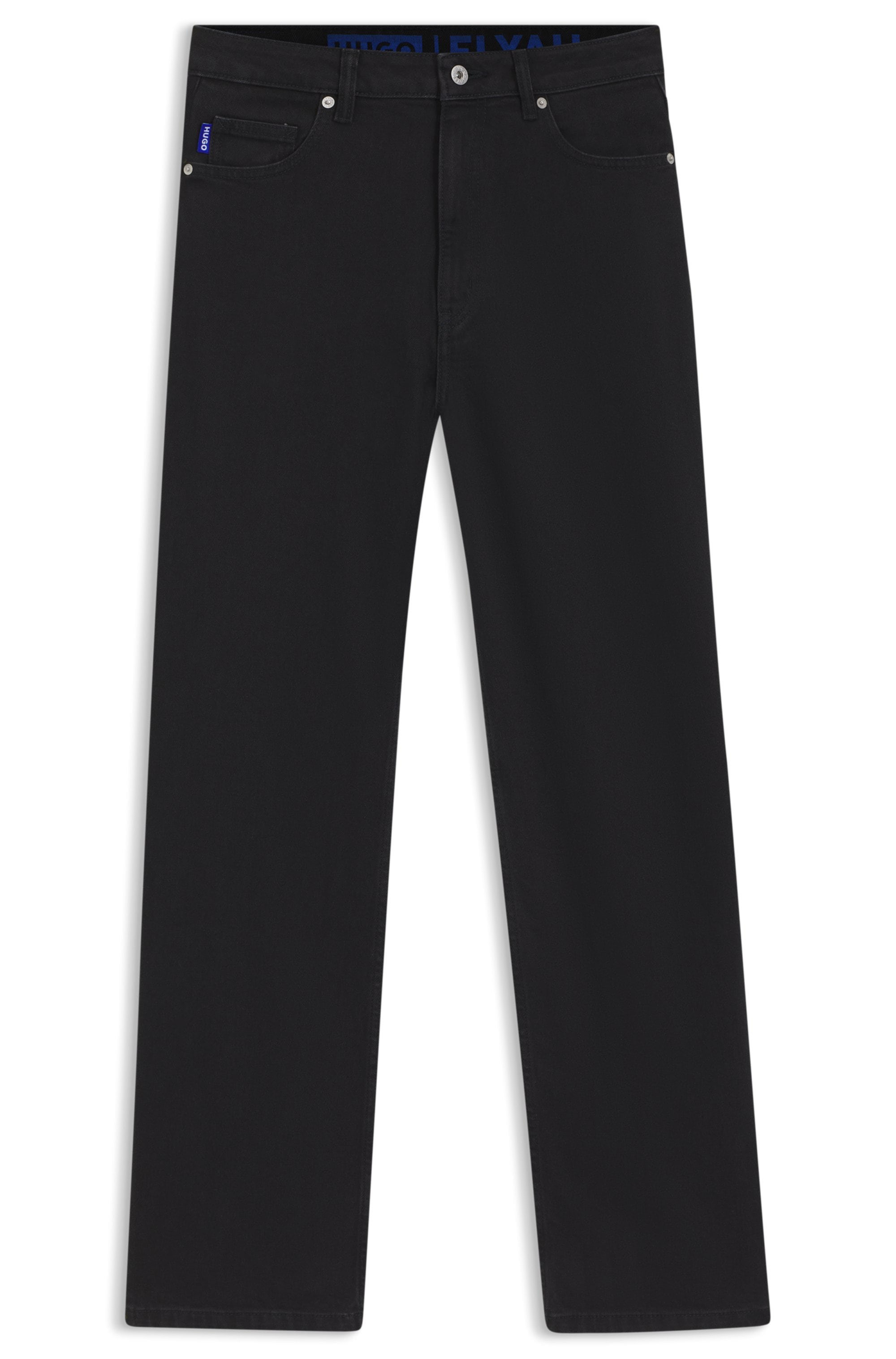 HUGO Blue Straight-Jeans »Elyah«, Straight Fit Jeans mit hoher Leibhöhe, Tall Länge 36