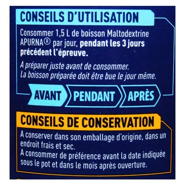Apurna Boisson Energétique Maltodextrine Citron 500g