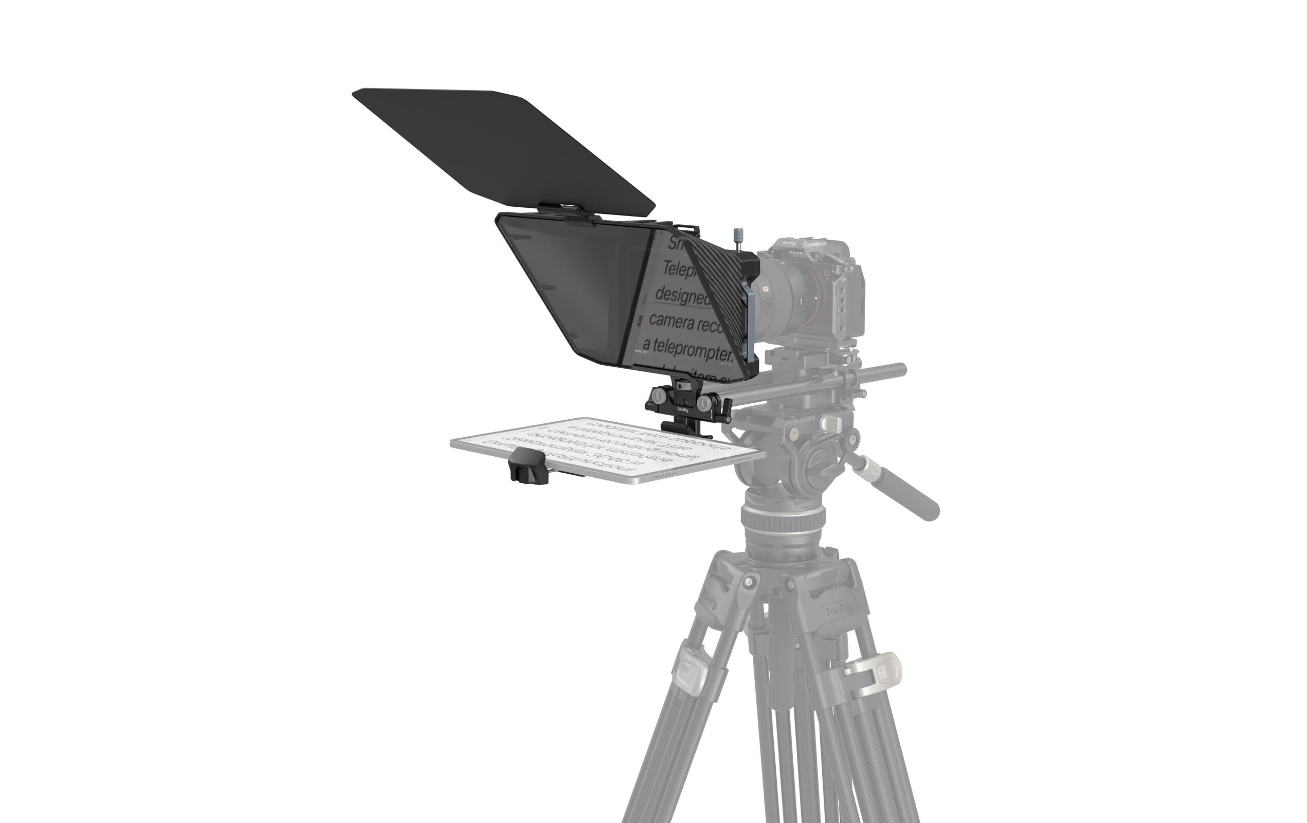 Teleprompter Multifunktional<br>Multifunktionaler Teleprompter für universelle spiegellose Objektive bis 95 mm, ein 15-mm-Schienenhalterungssystem und andere