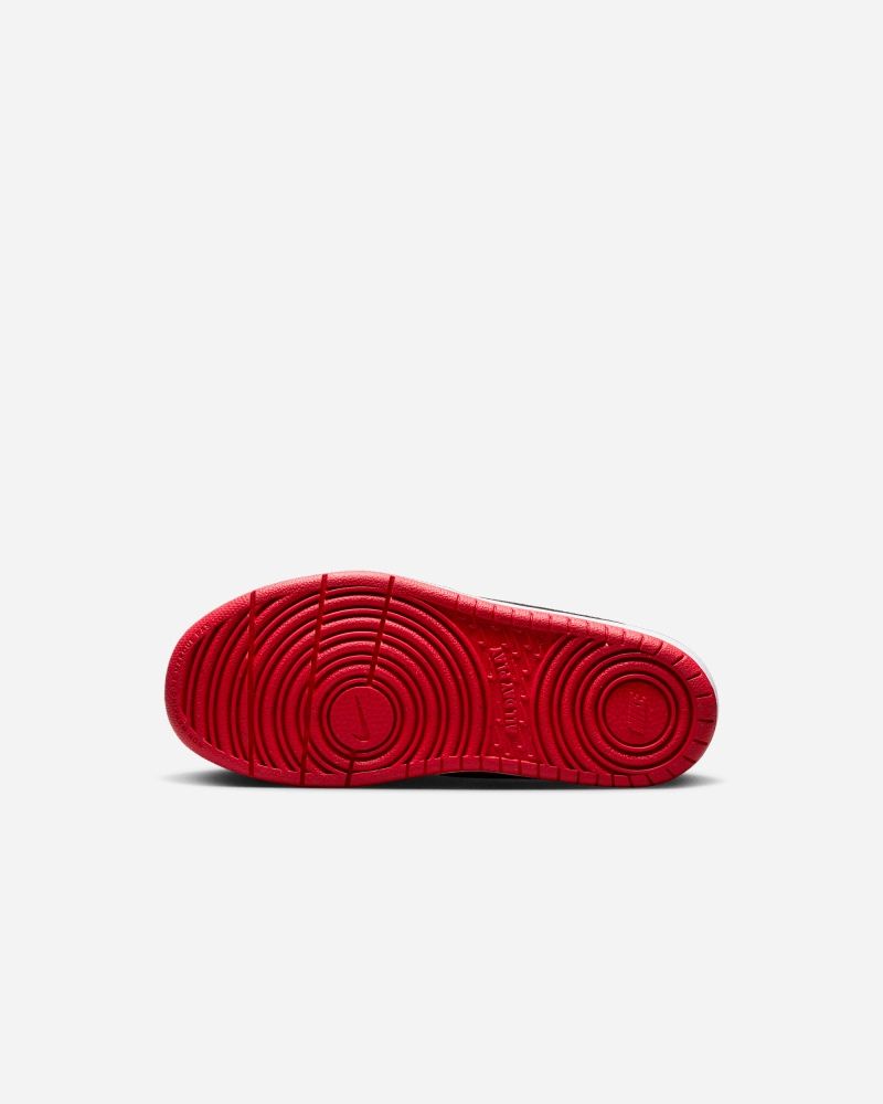 Chaussures Nike Court Borough Low Recraft Noir & Rouge pour enfant
